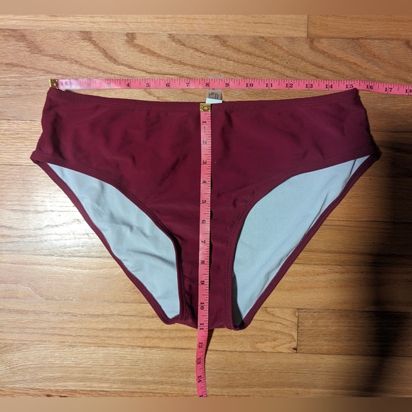 Wine Berry Bikini Swim Bottom Medium Coverage - Picture 1 of 12